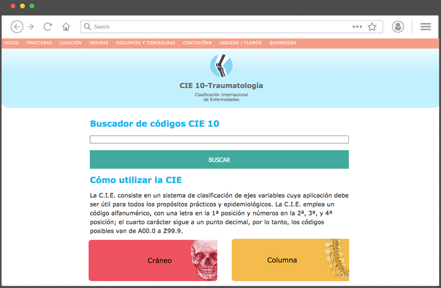 Web app de especialidades