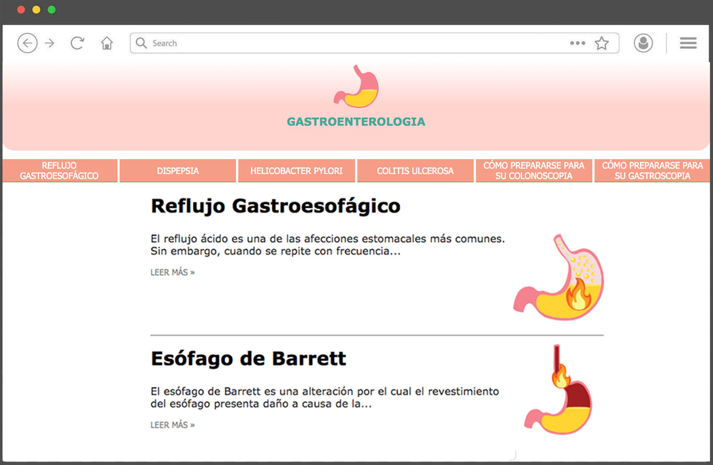 Web app de especialidades