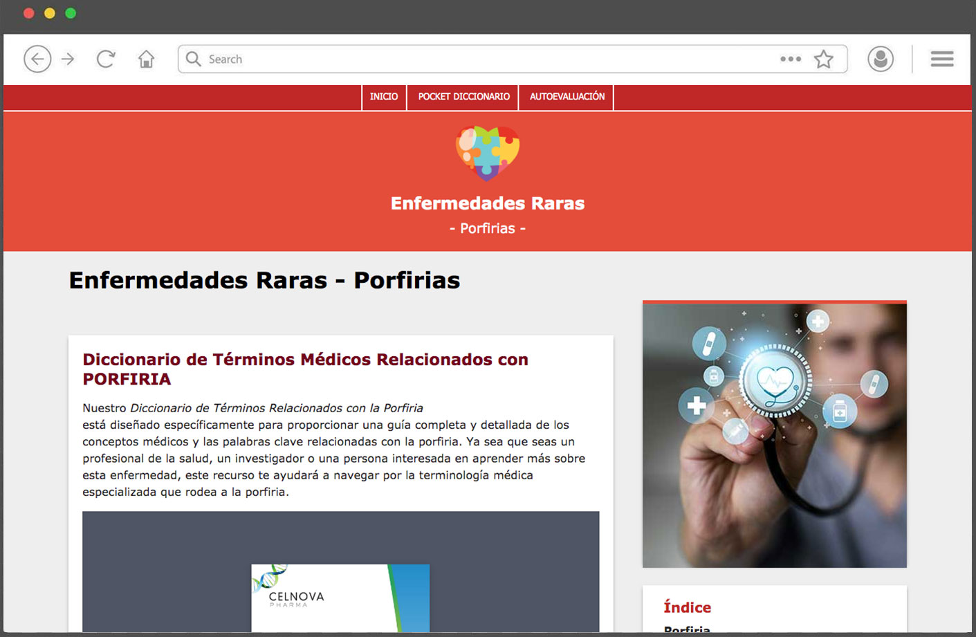 Web app de especialidades